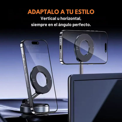 MagLock® | Soporte Magnético 360° con Ventosa de Vacío Ultra Firme