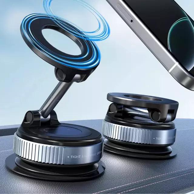 MagLock® | Soporte Magnético 360° con Ventosa de Vacío Ultra Firme