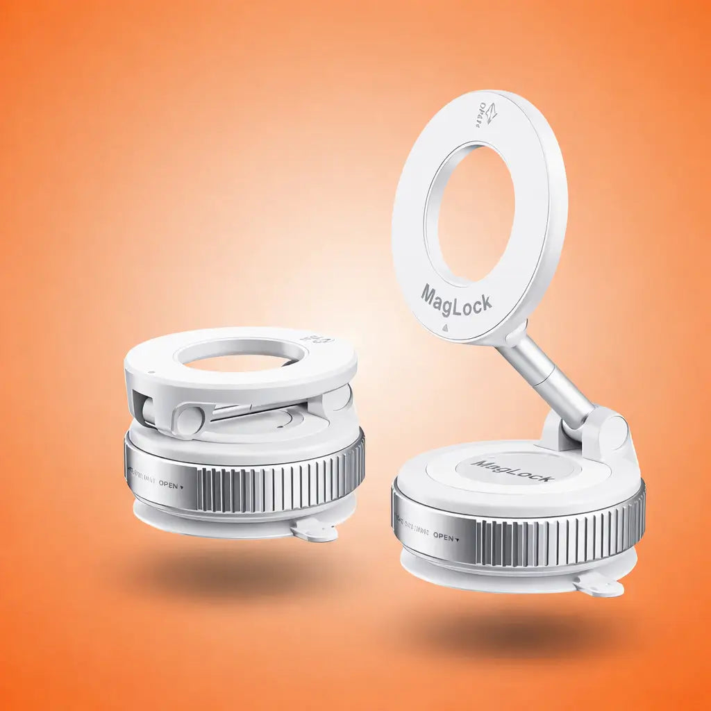 MagLock® | Soporte Magnético 360° con Ventosa de Vacío Ultra Firme